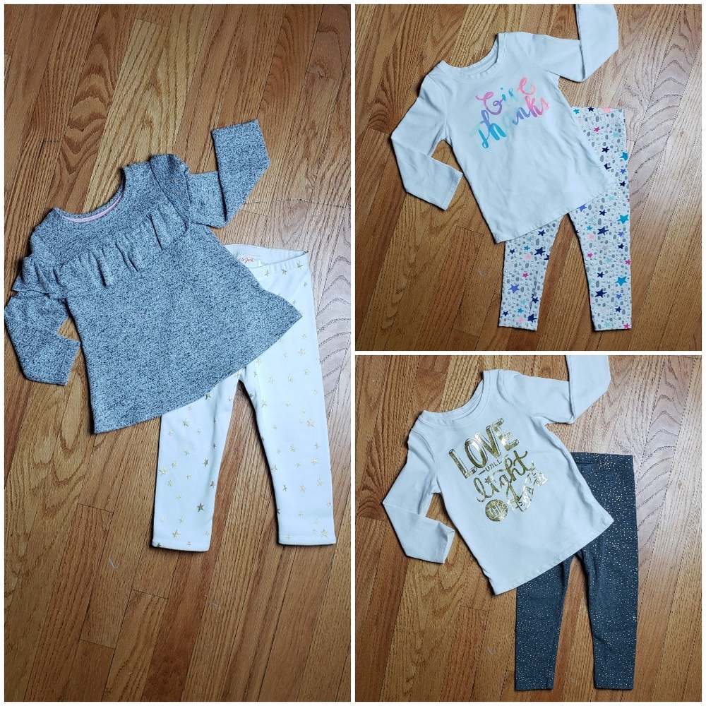 Cat N Jack Toddler Girl Outfits, Size 2T